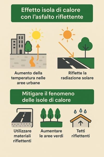 infografica spiegazione sulle isole di calore