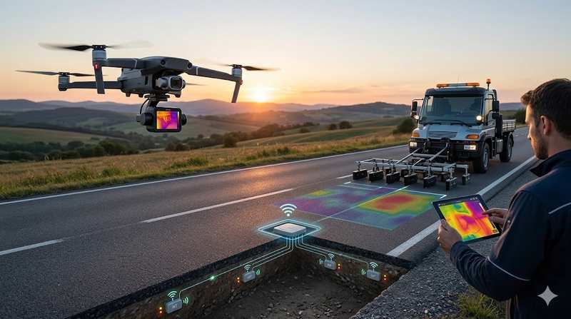 radar per monitorare asfalto